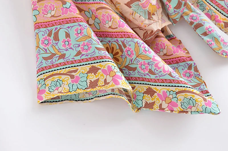 Floral Kimono Cover Up Top