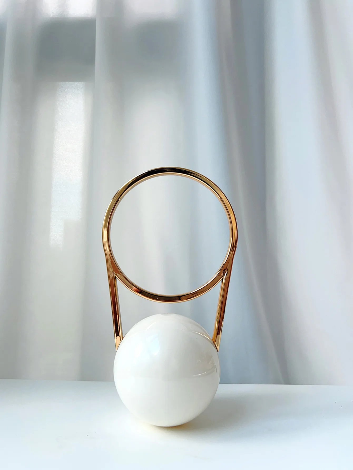 Sculptural Orb Evening Bag