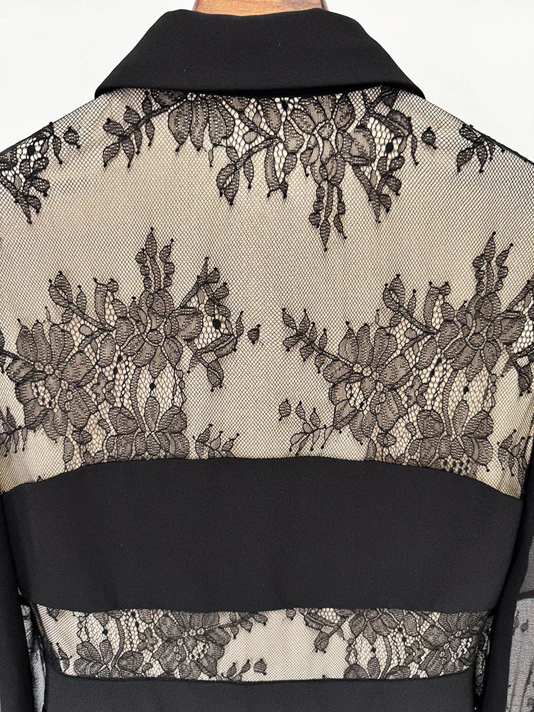 Robe plissée en dentelle Allie