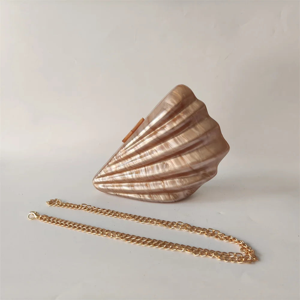 Shell Acrylic Clutch