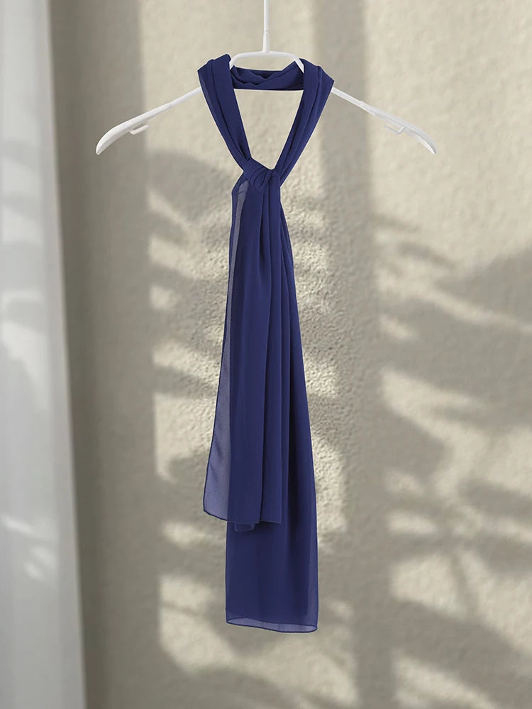 Strapless Tropical Long Dress — dresses in navy strapless neckline — additional view