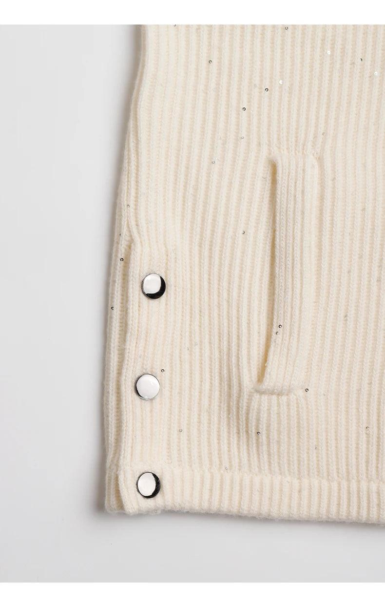 100% Merino Wool Knitted Cardigan