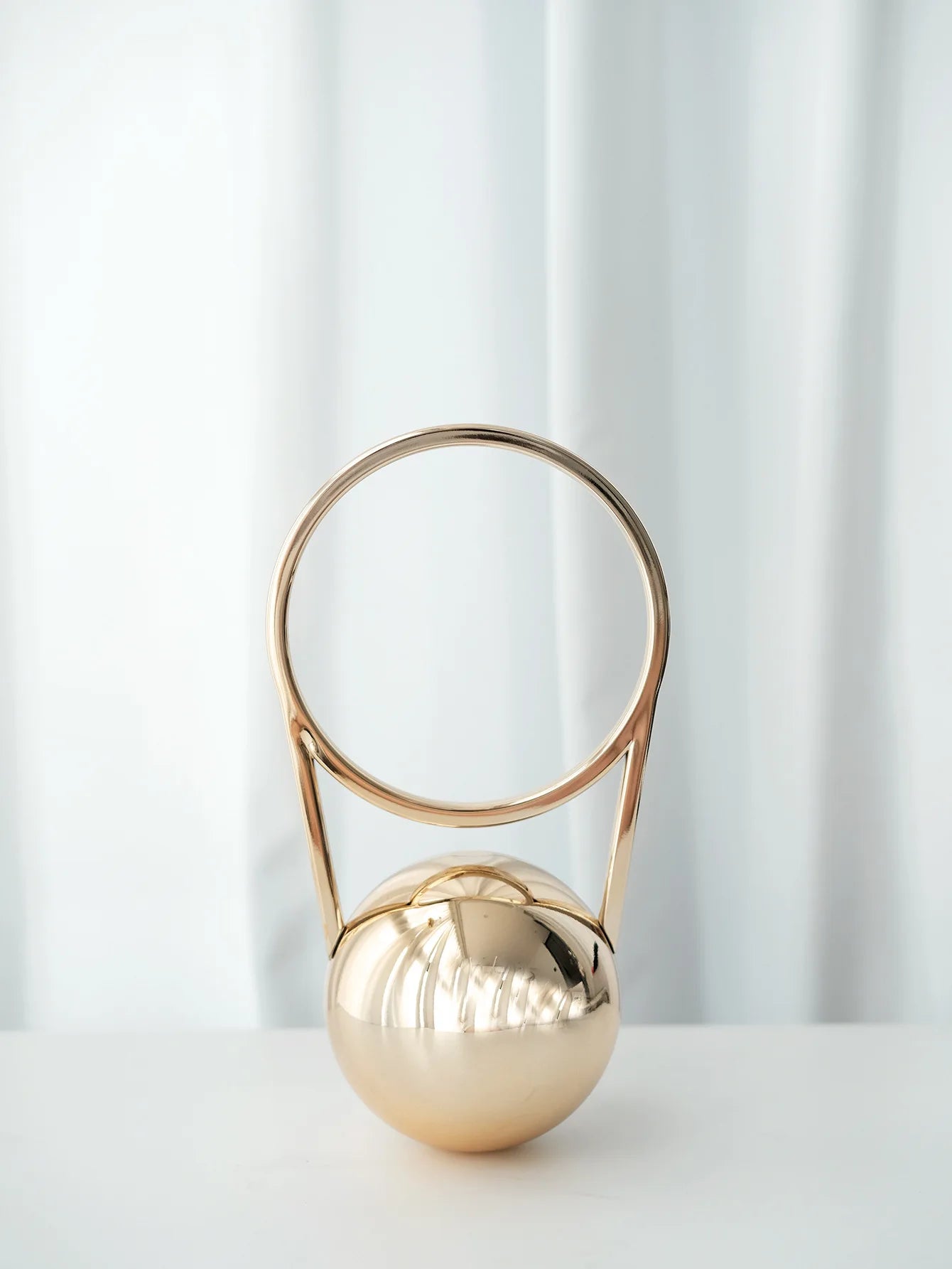 Sculptural Orb Evening Bag