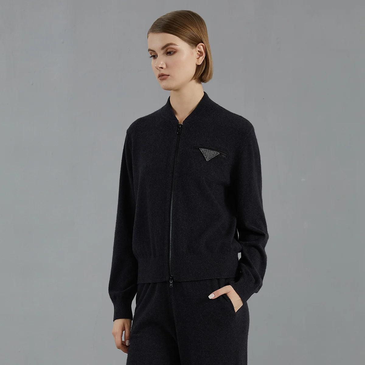 100% Cashmere Knit Cardigan