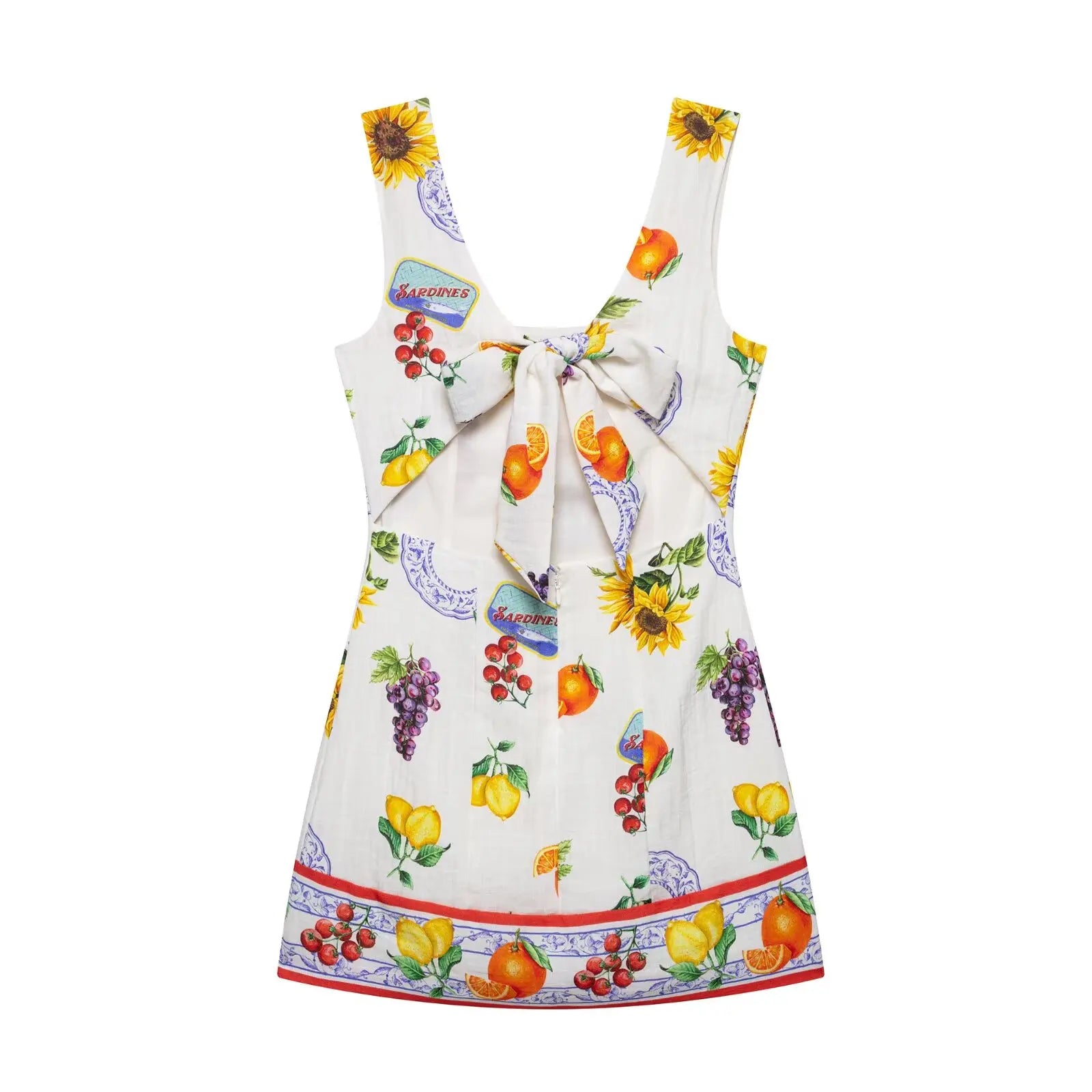 Greta Back Bow Mini Dress