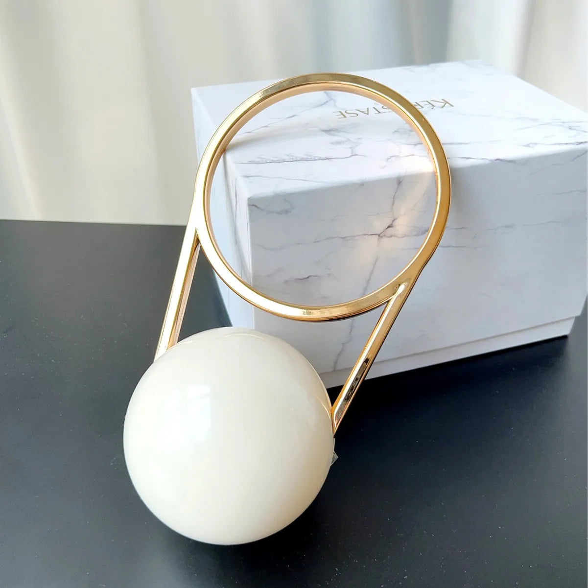 Sculptural Orb Evening Bag