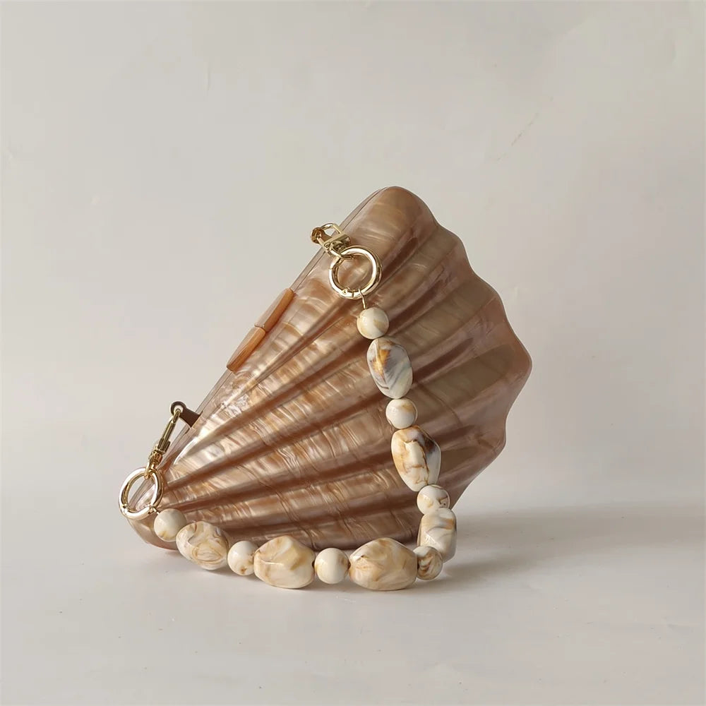 Shell Acrylic Clutch