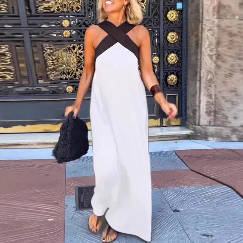 Abito con scollo all'americana incrociato Lola