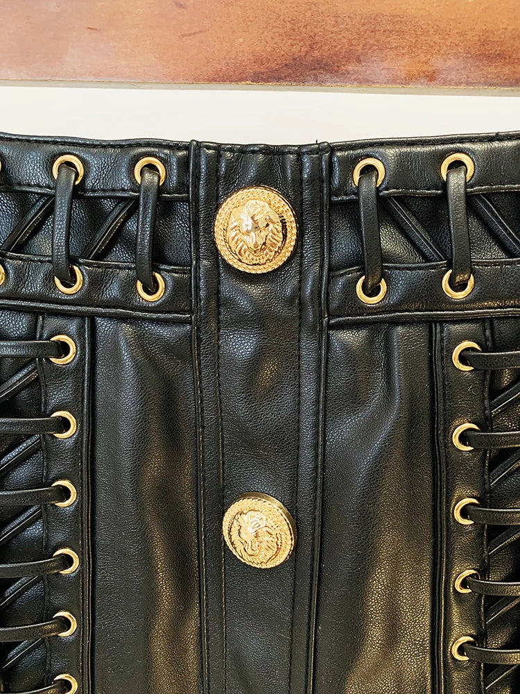 Felicia Rope Lace-Up Skirt