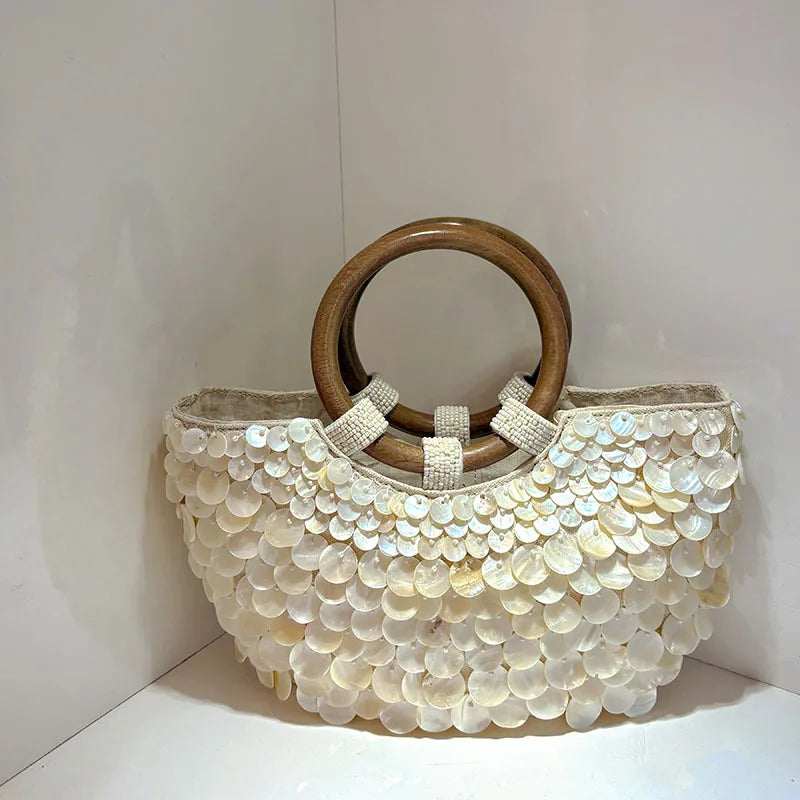 Mother of Pearl Tote Bag
