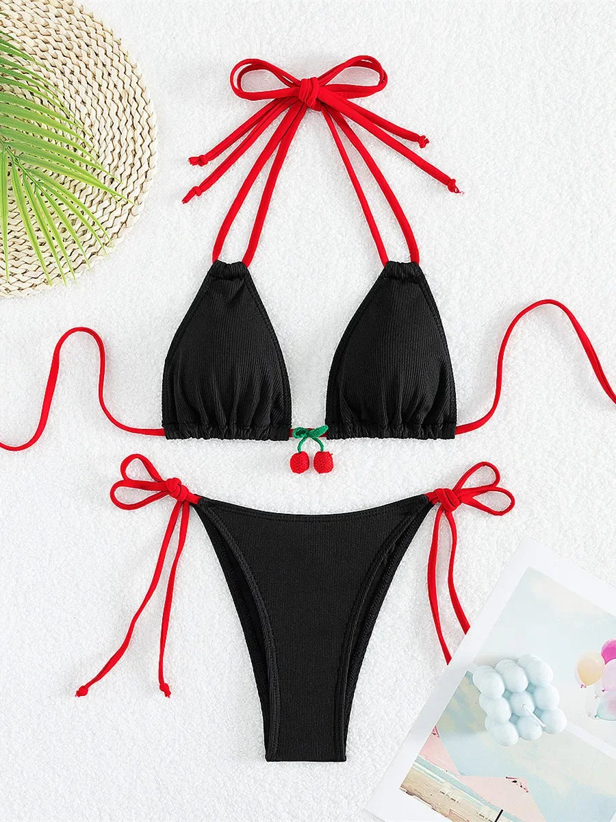 Cherry Bikini Swimsuit
