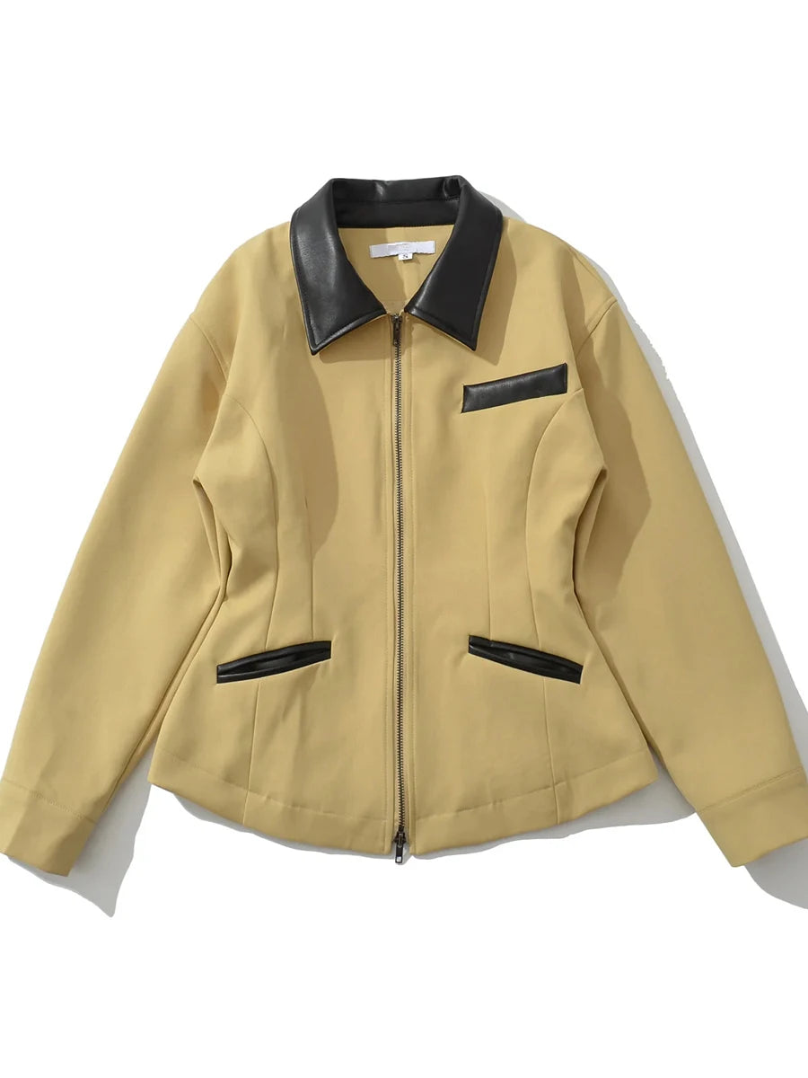 Cinched Industrial Look Jacket