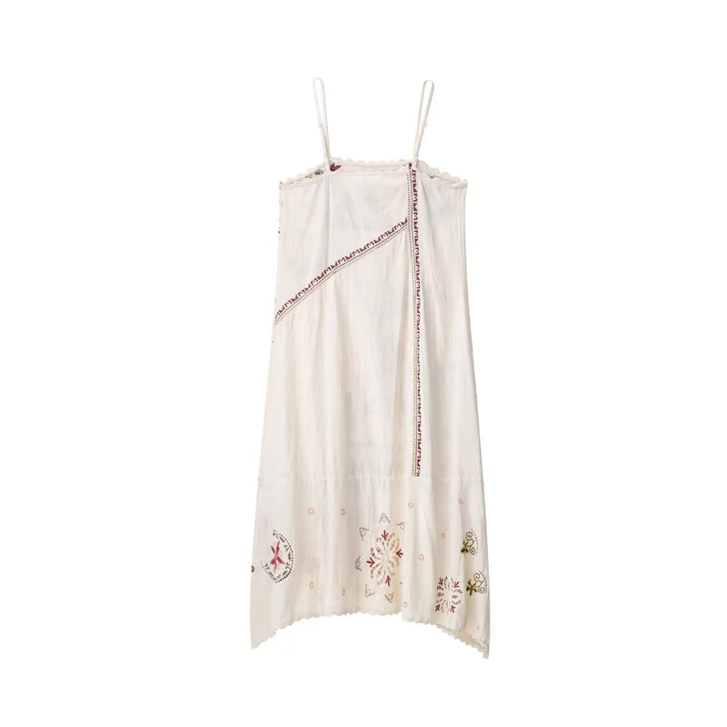Rosemary Embroidered Slip Dress
