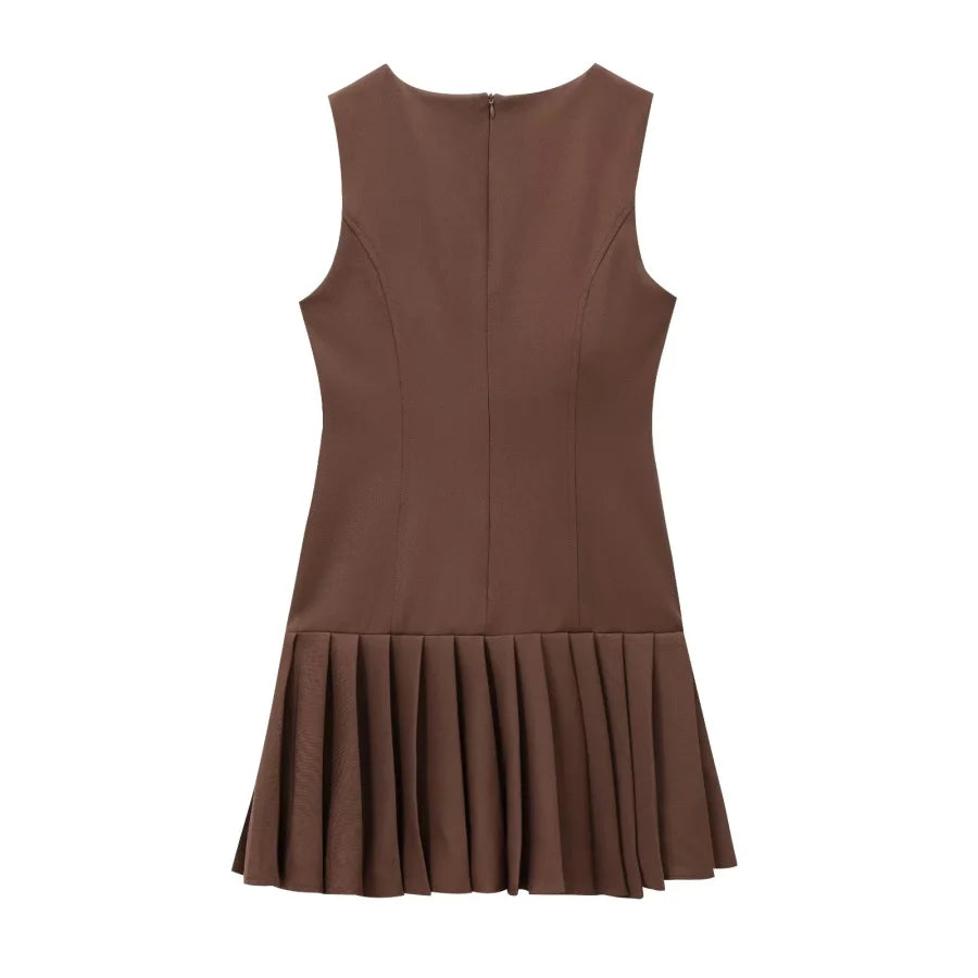 Anna Pleated Skirt Dress