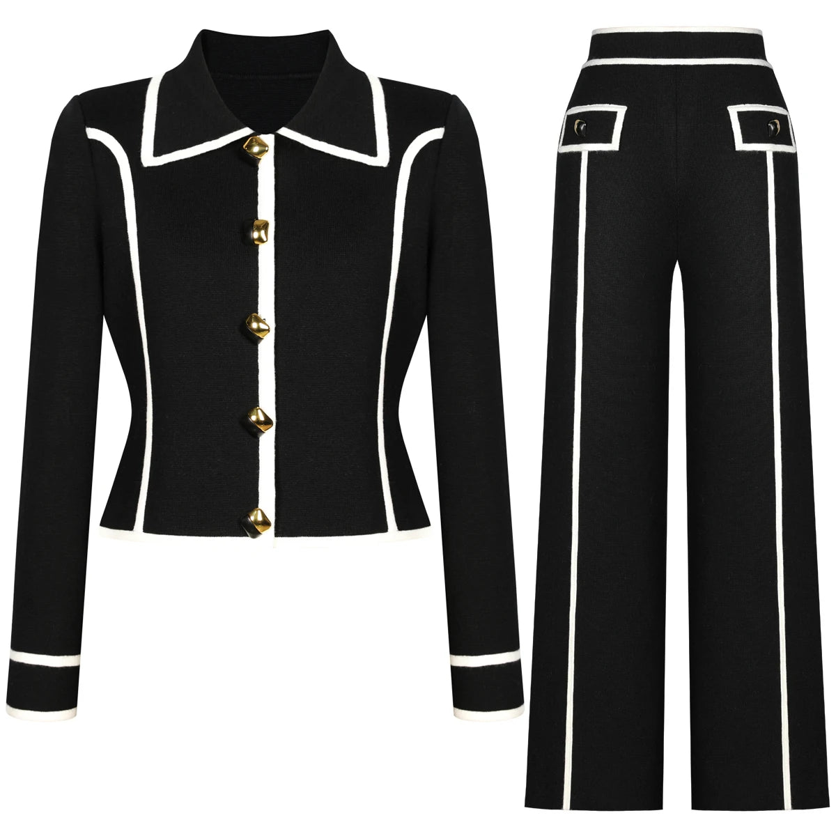 Claudia Contrast Trim Pants