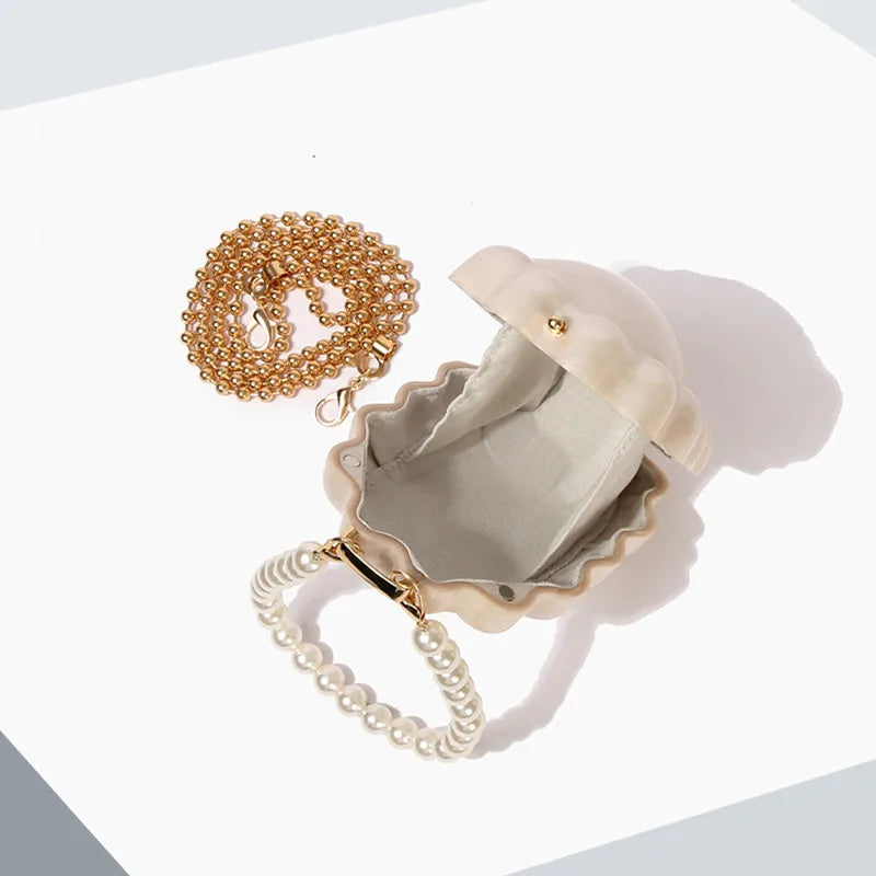Pearl Shell Clutch Bag