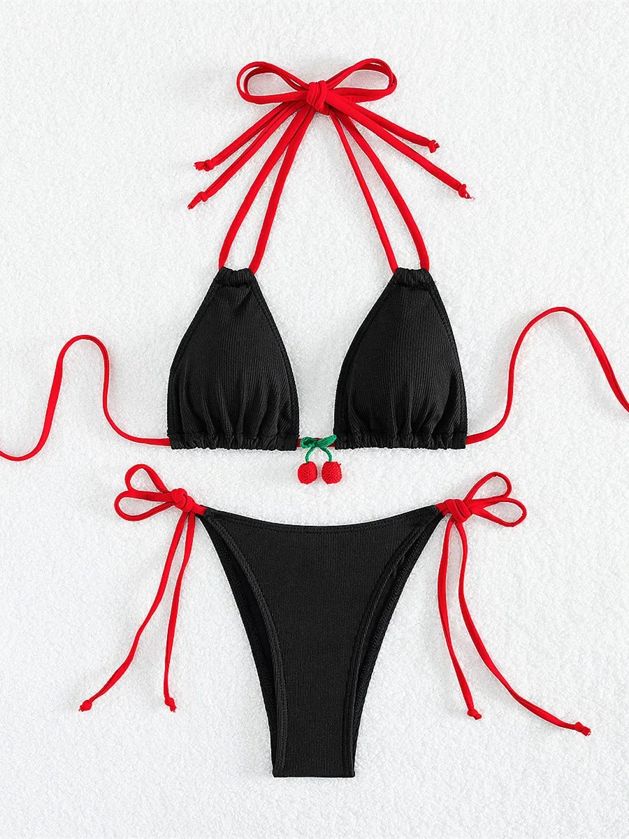 Cherry Bikini Swimsuit