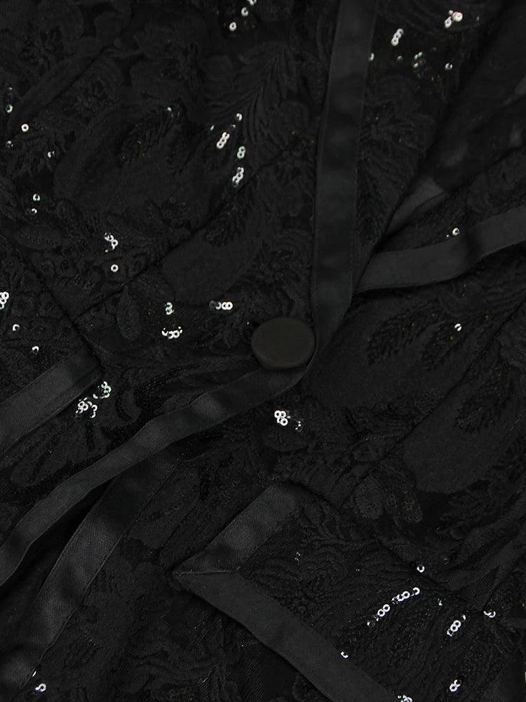 Chloe Guipure Lace Blazer Set