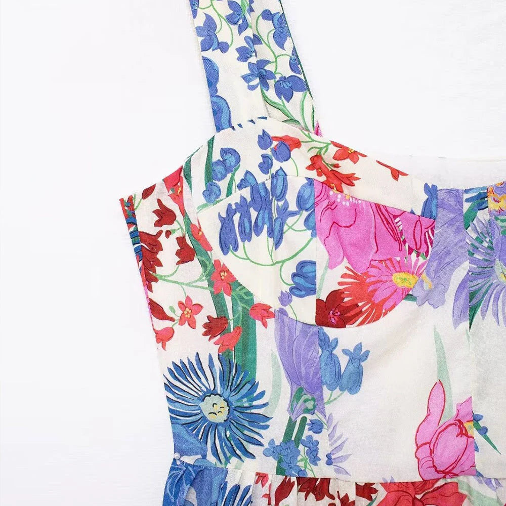 Halle Floral Midi Dress