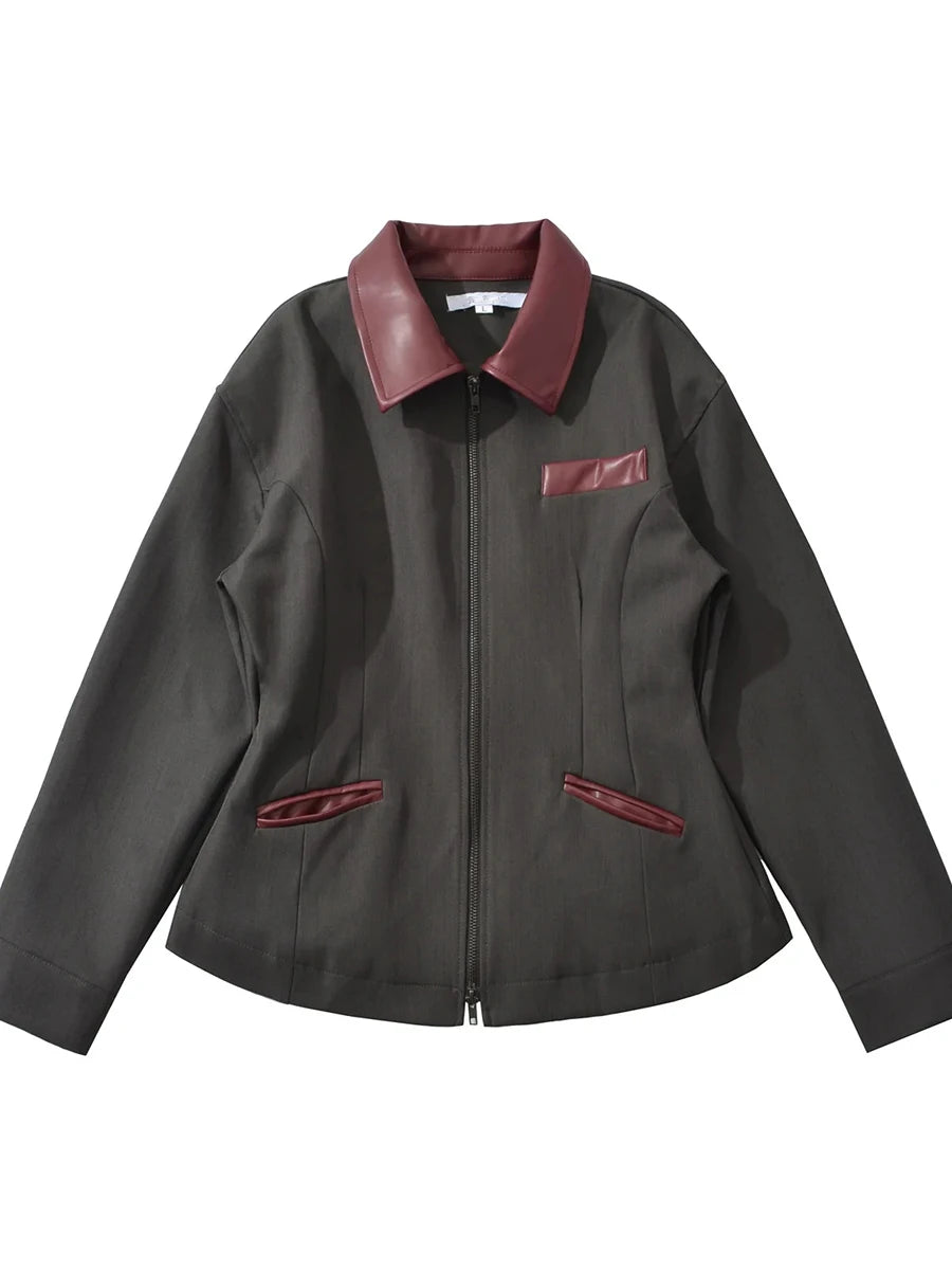 Cinched Industrial Look Jacket