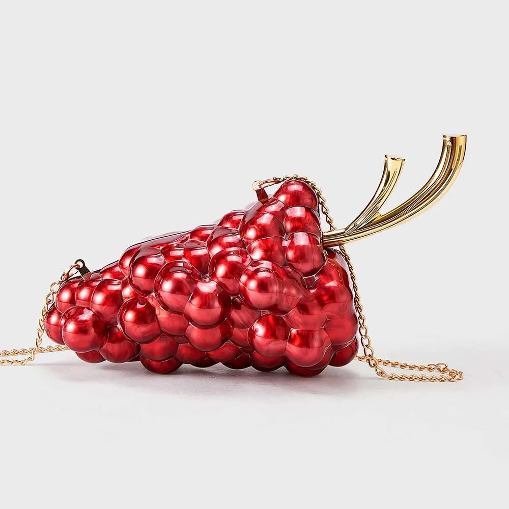 Bubble Grape Shaped Clutch Bag