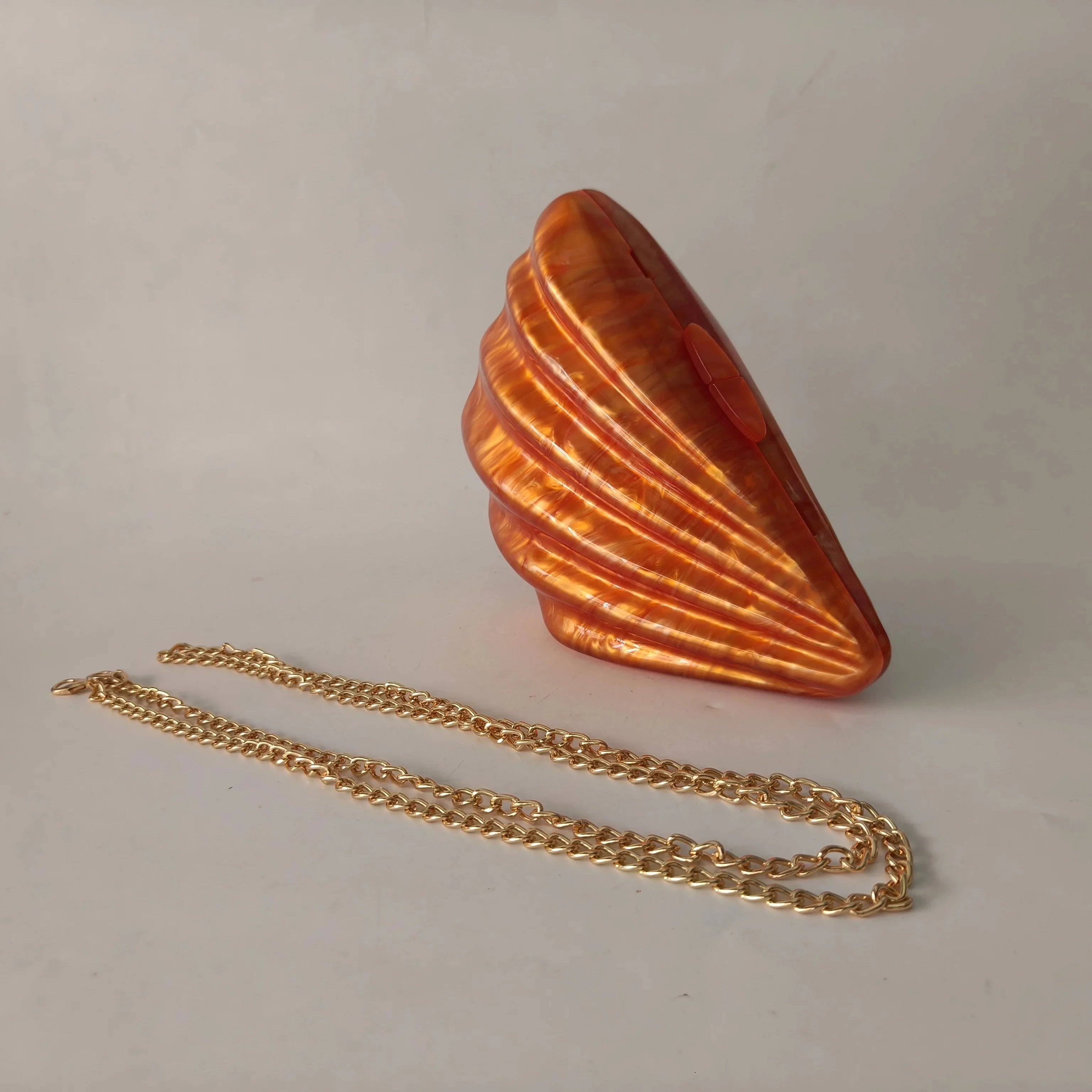 Shell Acrylic Clutch
