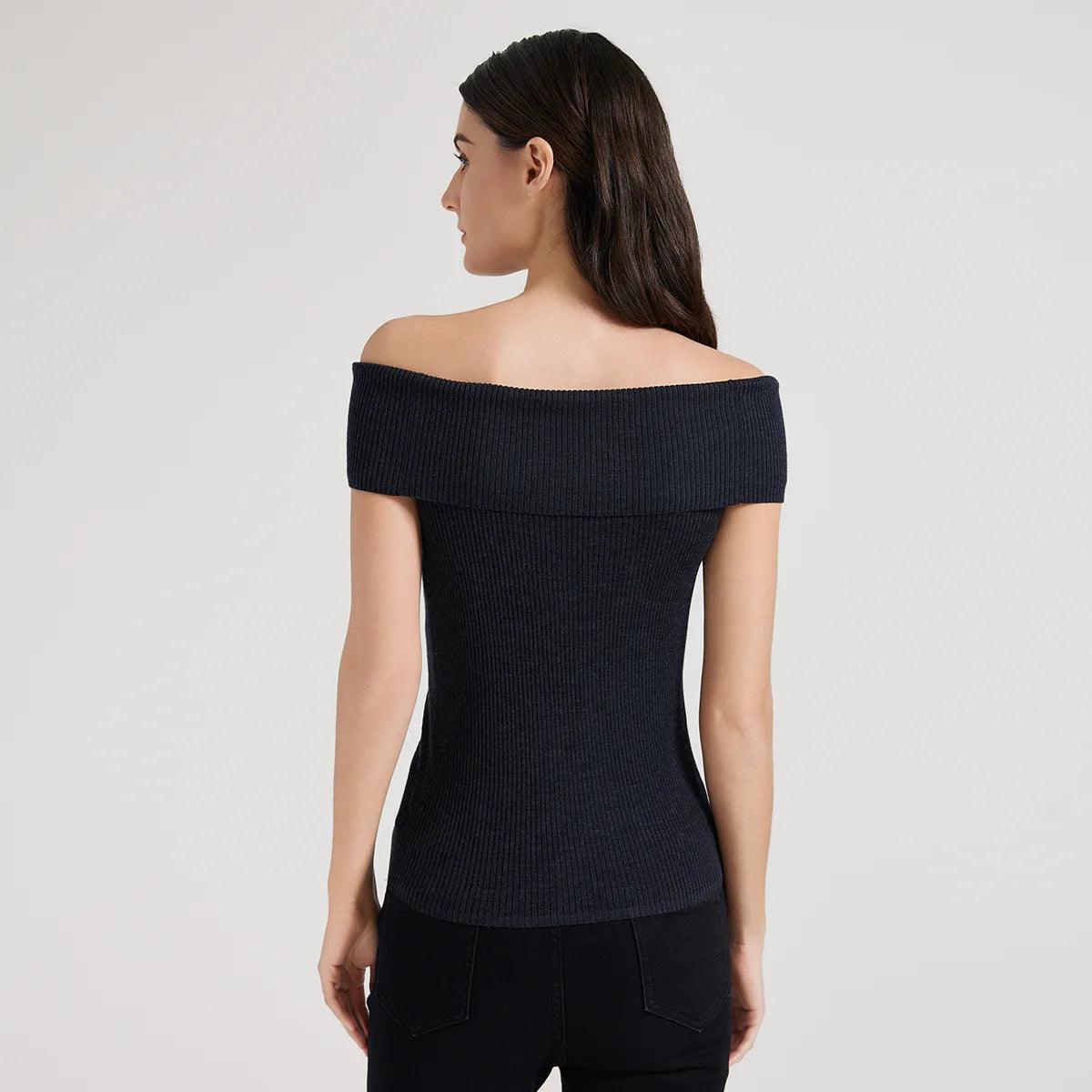 Haut Jackie en laine mérinos et soie