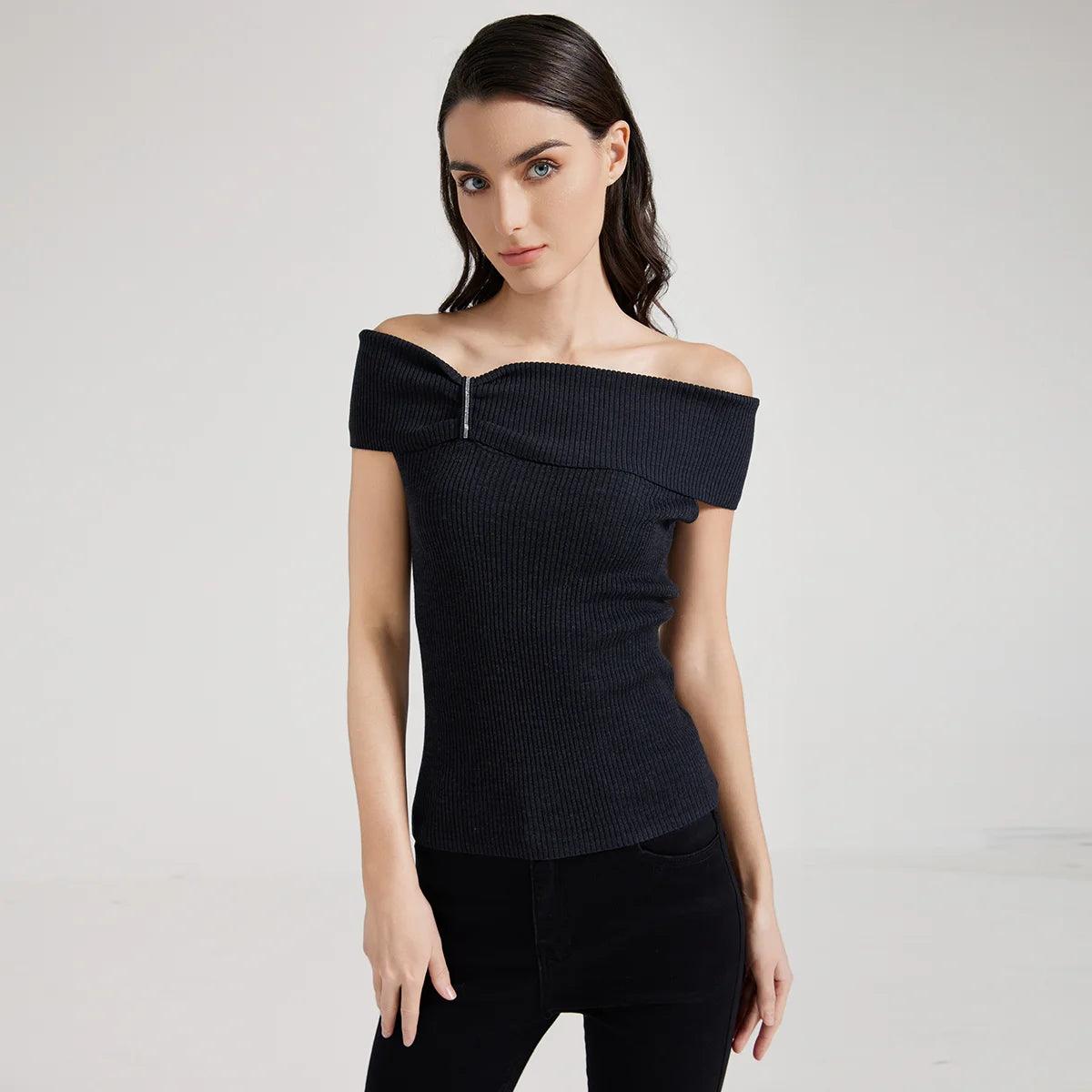 Jackie Merino and Silk Top