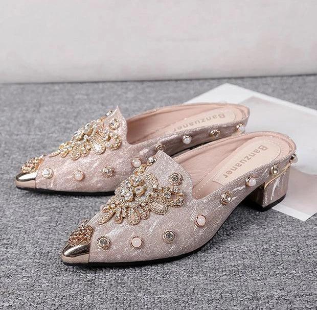 Erika Beaded Mules