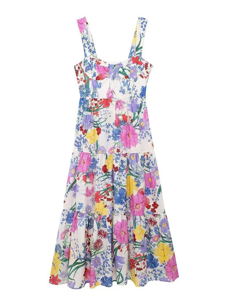 Halle Floral Midi Dress