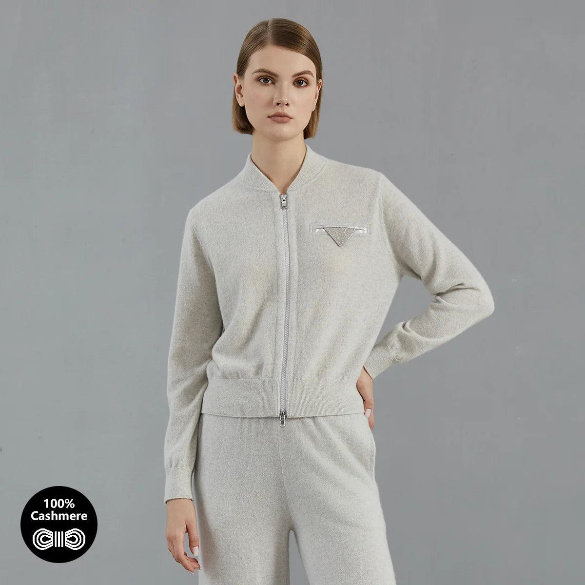 100% Cashmere Knit Cardigan