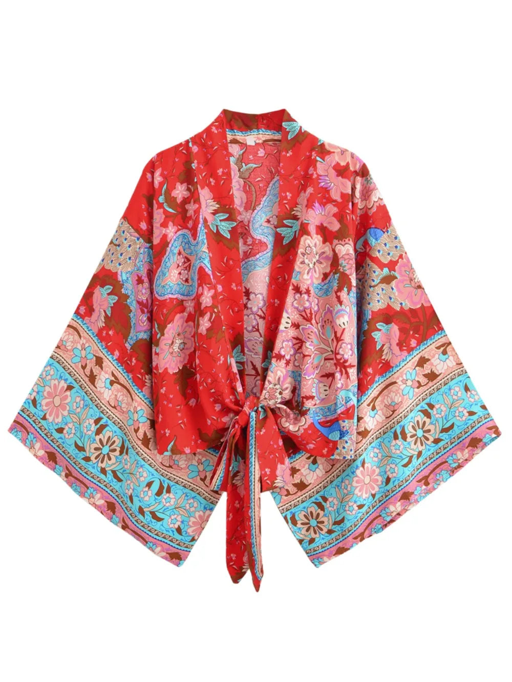Floral Kimono Cover Up Top