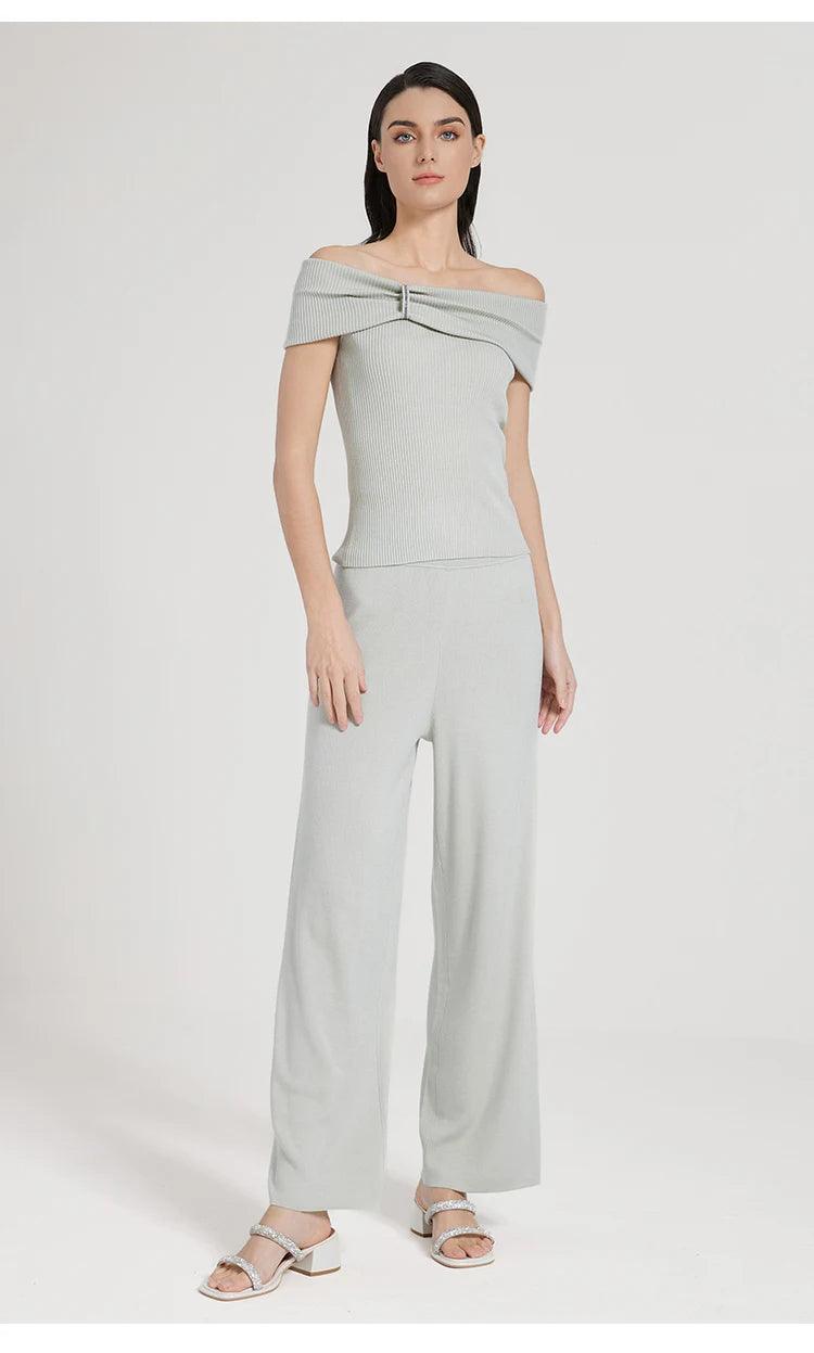 Haut Jackie en laine mérinos et soie