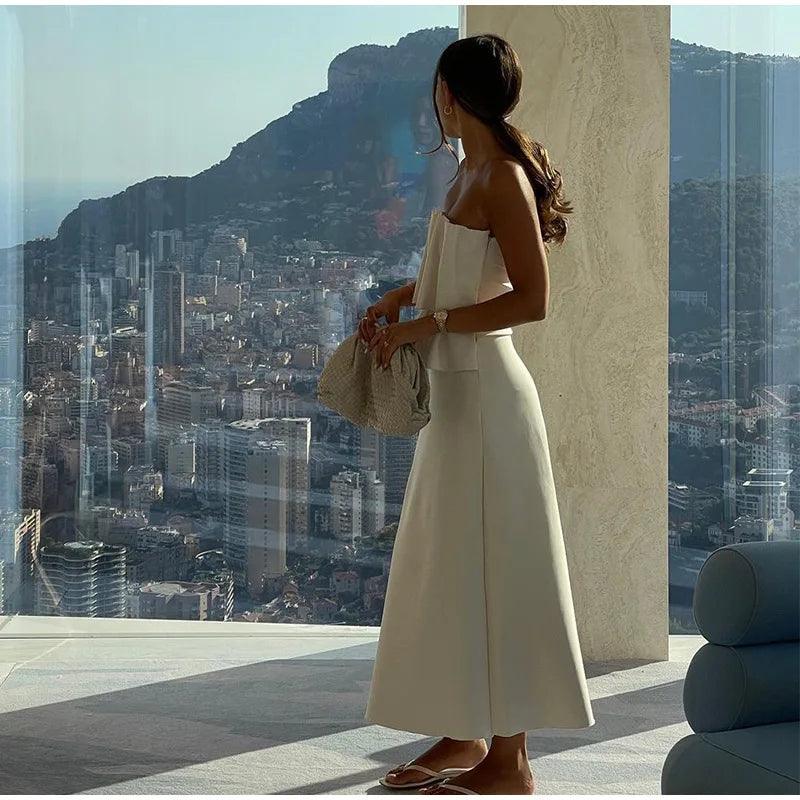 Jen Artful Sculpted Dress — dresses in white — additional view