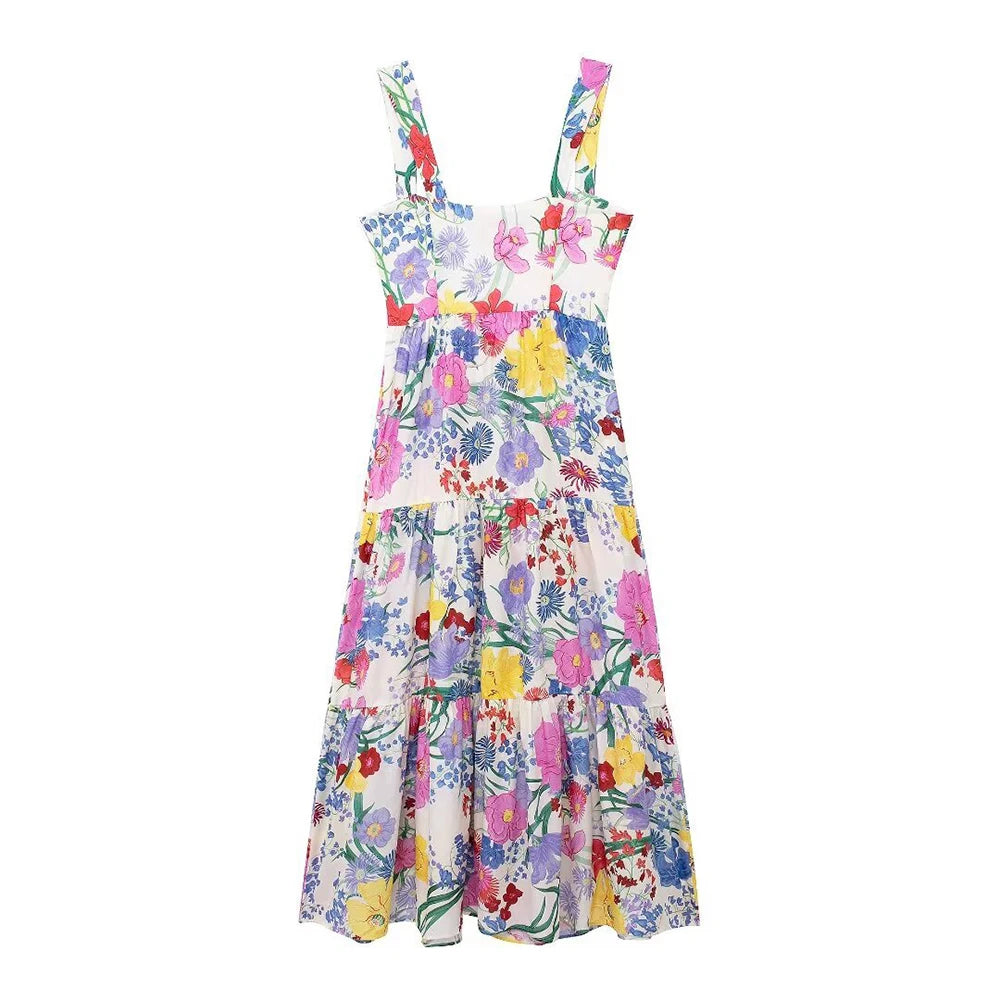 Halle Floral Midi Dress