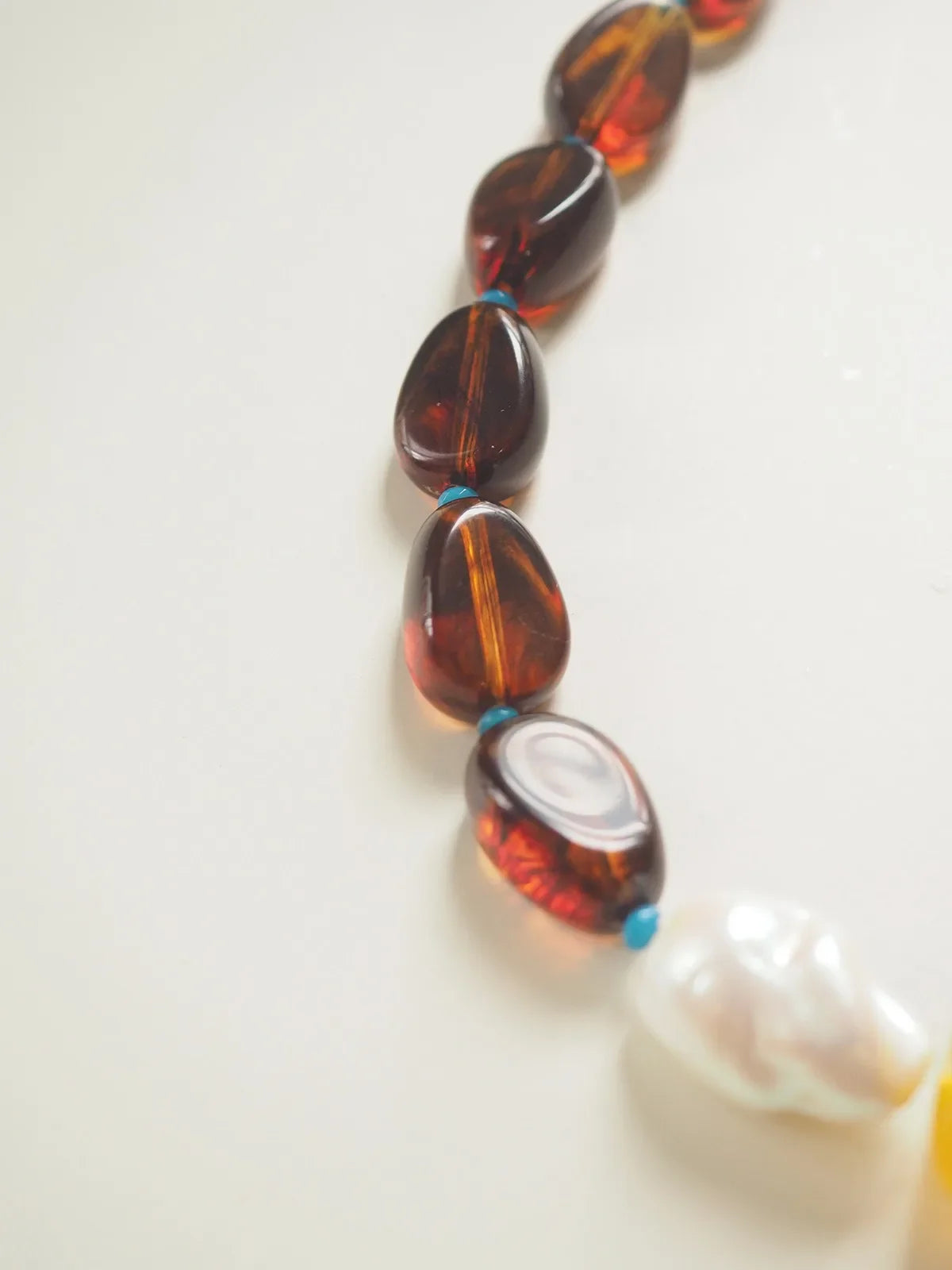 Beaded Browns Necklace
