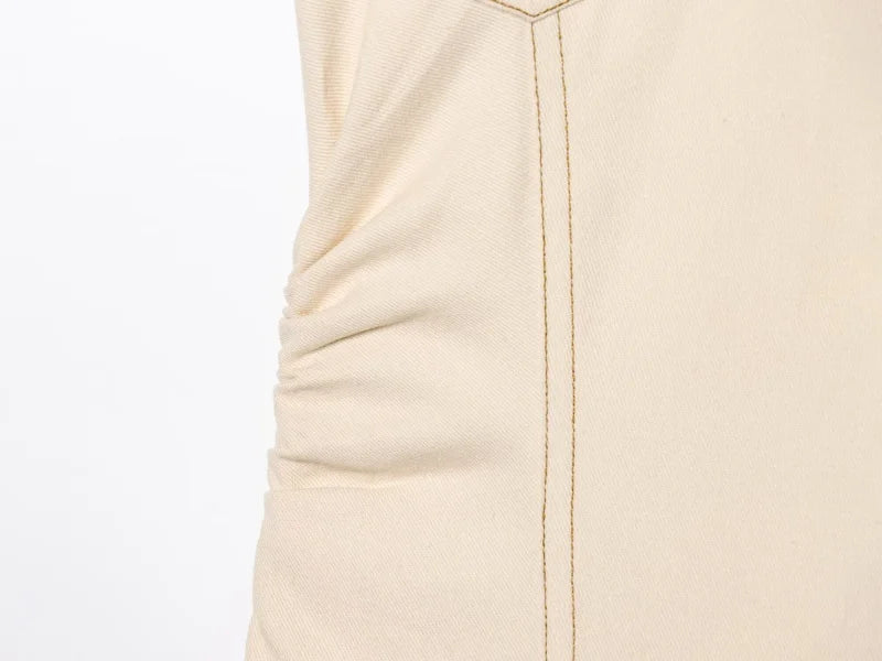 Collared Denim Button Midi Dress