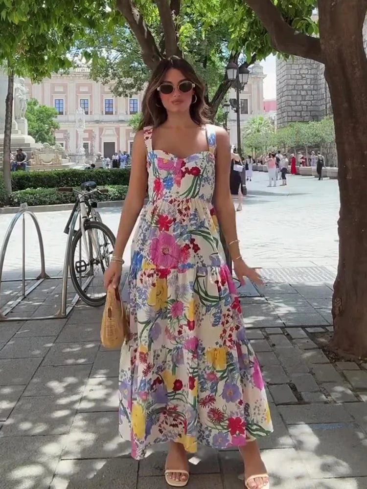 Halle Floral Midi Dress