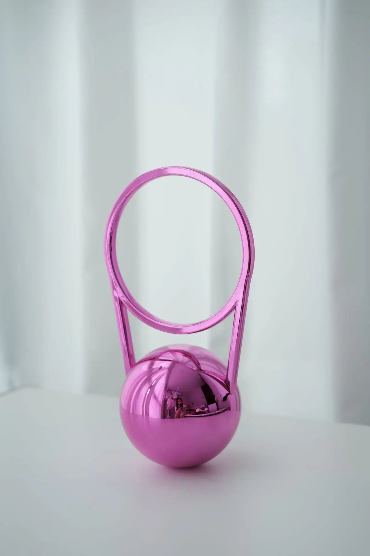 Sculptural Orb Evening Bag