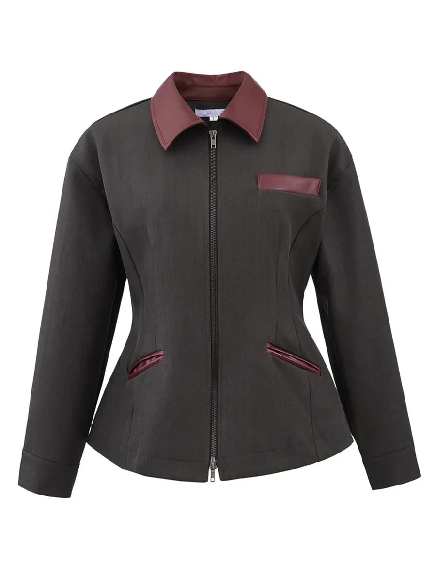 Cinched Industrial Look Jacket