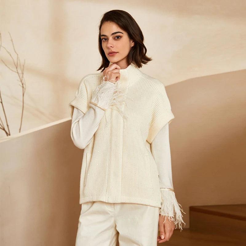 100% Merino Wool Knitted Cardigan