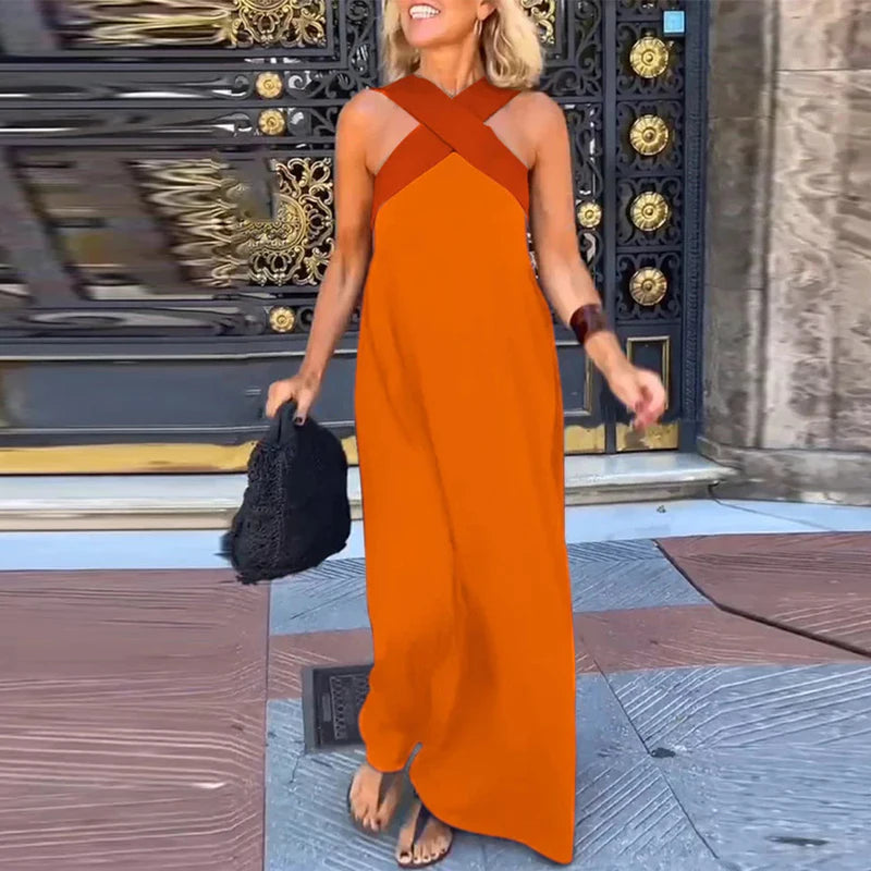 Abito con scollo all'americana incrociato Lola