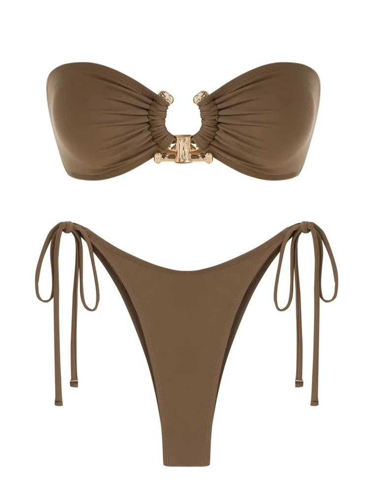 Ring Bandeau String Bikini