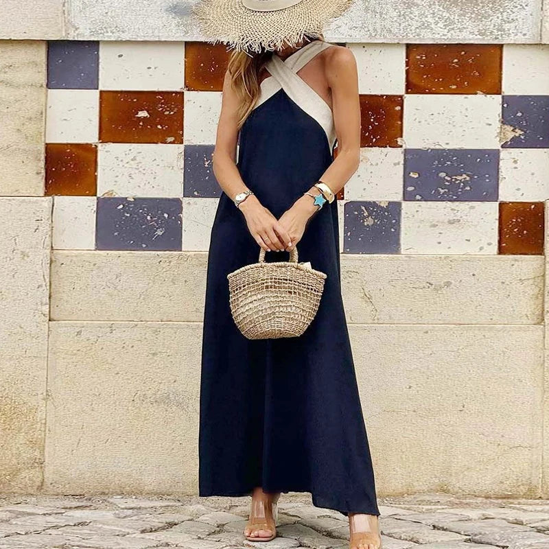 Abito con scollo all'americana incrociato Lola