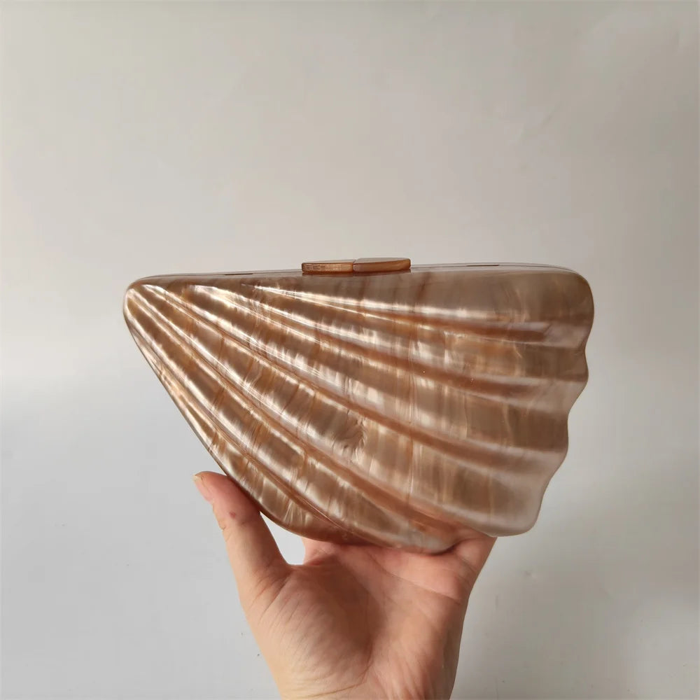 Shell Acrylic Clutch