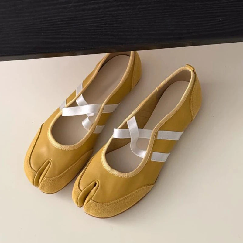 Split-Toe Ballet Flats Shoes