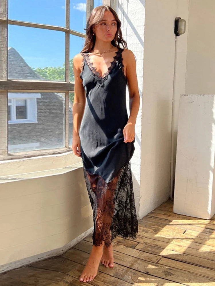 Taylor Lace Trimmed Slip Dress