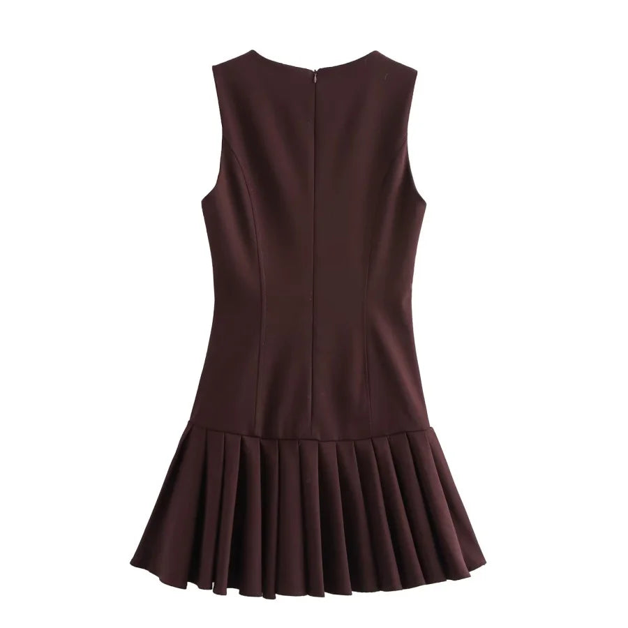 Anna Pleated Skirt Dress