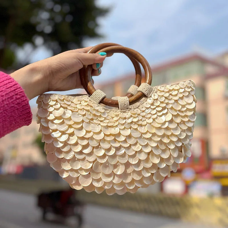 Mother of Pearl Tote Bag