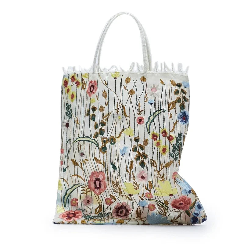 Embroidered Lace Flower Bag